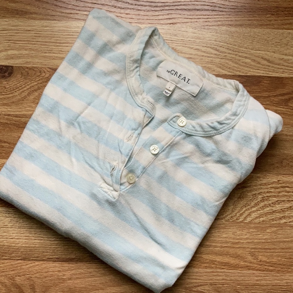The Great. Boxy Henley Tee